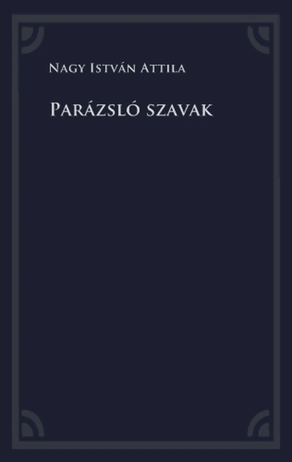Borító: Parázsló szavak