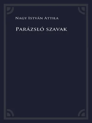 Borító: Parázsló szavak