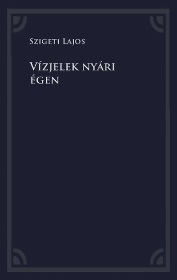 Borító: Vízjelek nyári égen