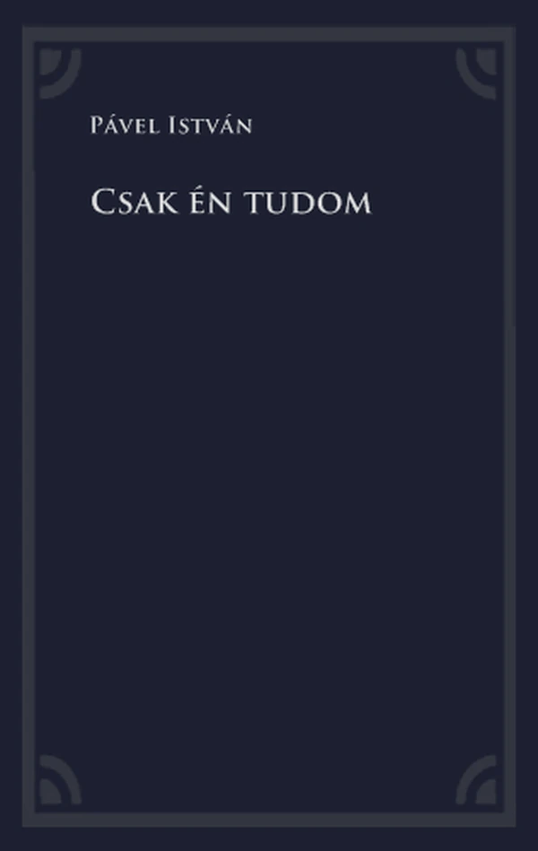 Borító: Csak én tudom