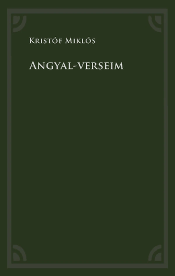 Borító: Angyal-verseim