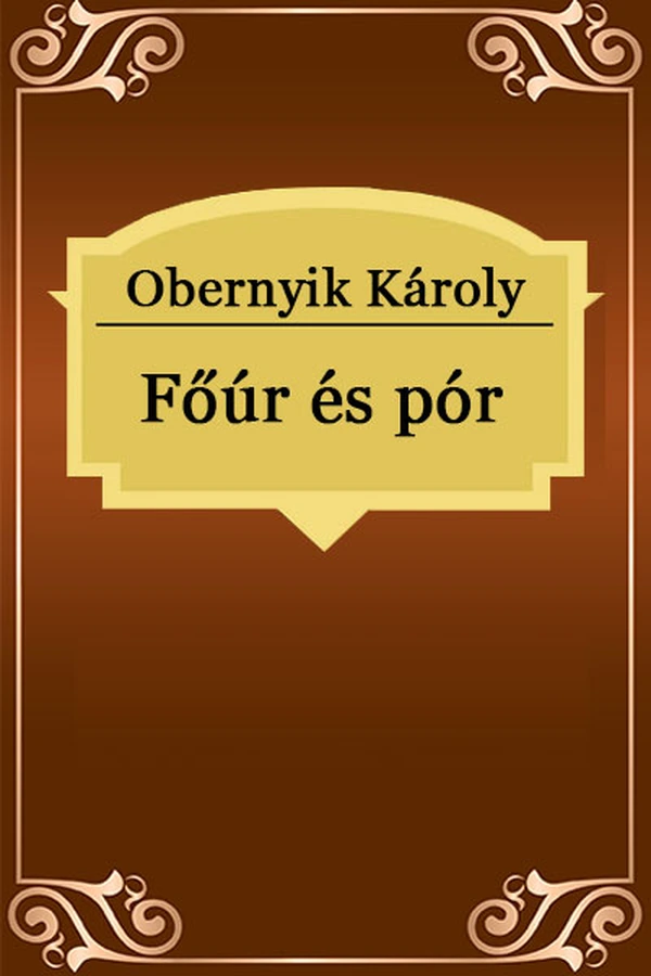 Borító: Főúr és pór