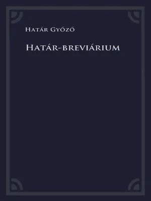 Borító: Határ-breviárium