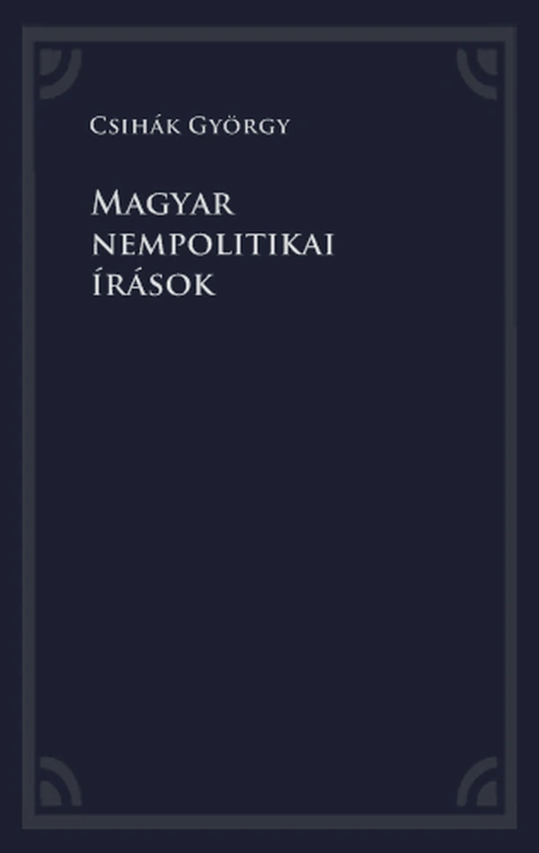 Borító: Magyar nempolitikai írások