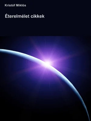 Borító: Éterelmélet cikkek