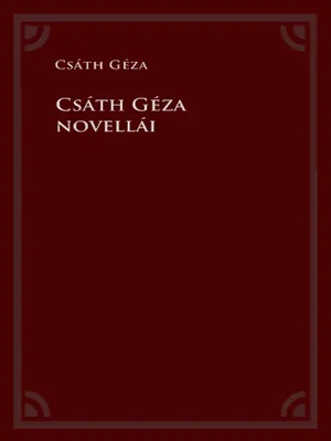 Borító: Csáth Géza novellái