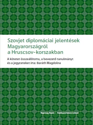 Borító: Szovjet diplomáciai jelentések