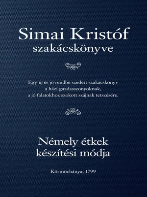 Borító: Némely étkek készítési módja