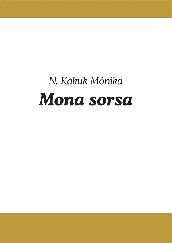 Borító: Mona sorsa