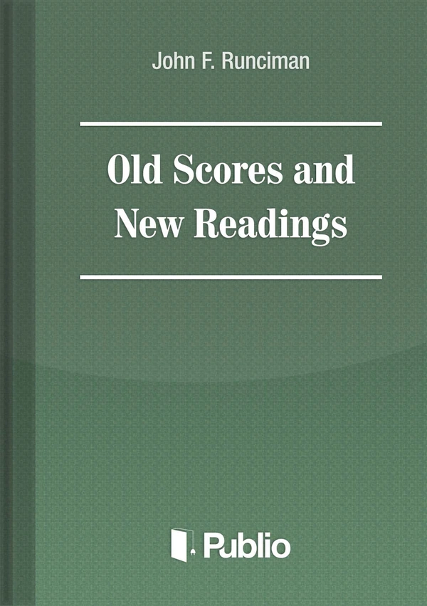 Borító: Old Scores and New Readings