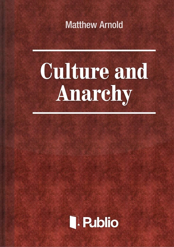 Borító: Culture and Anarchy