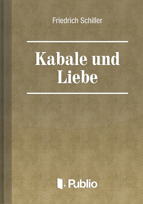 Borító: Kabale und Liebe