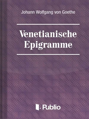 Borító: Venetianische Epigramme