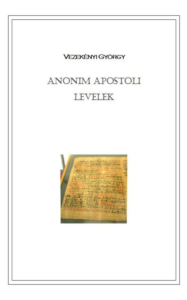 Borító: Anonim apostoli levelek