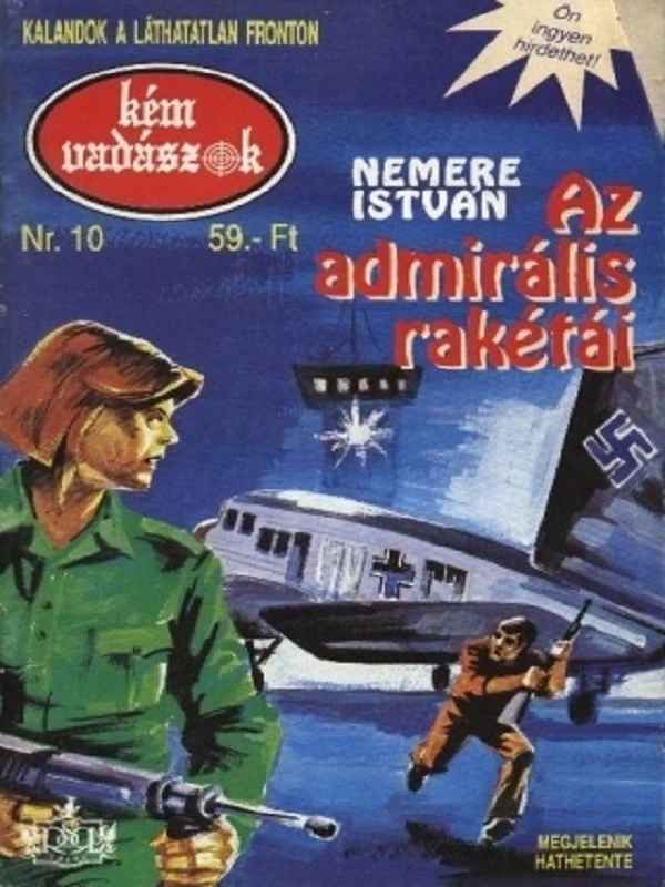 Borító: Az admirális rakétái (Kémvadászok-10)