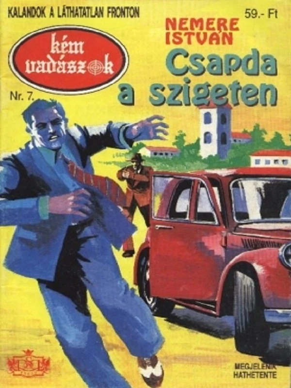 Borító: Csapda a szigeten (Kémvadászok-7)