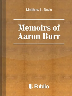 Borító: Memoirs of Aaron Burr