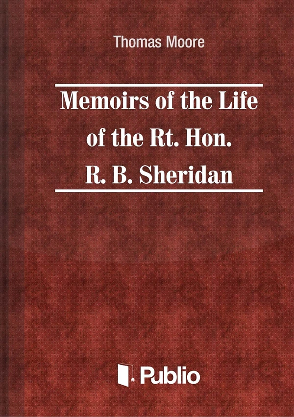 Borító: Memoirs of the Life of the Rt. Hon. Richard Brinsley Sheridan