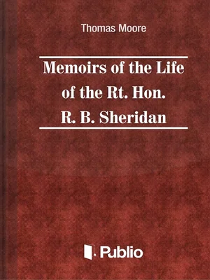 Borító: Memoirs of the Life of the Rt. Hon. Richard Brinsley Sheridan