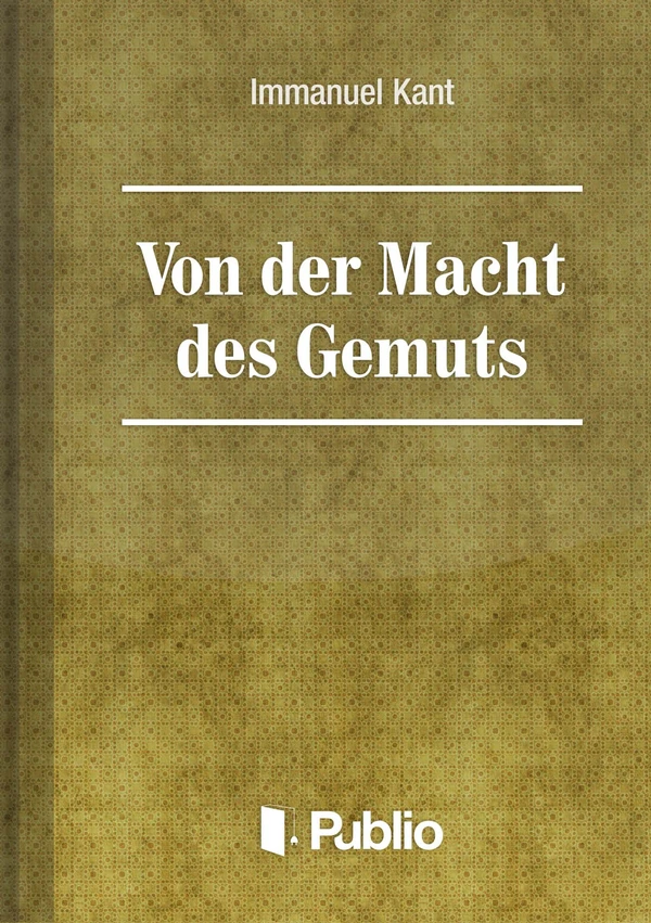 Borító: Von der Macht des Gemüts
