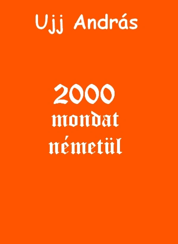 Borító: 2000 mondat németül