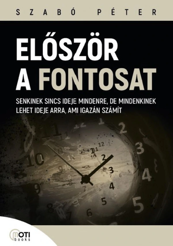 Borító: Először a fontosat